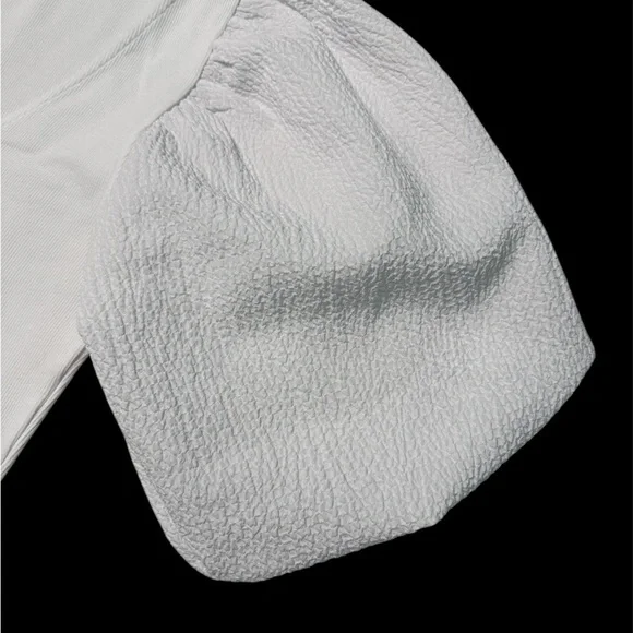 Zara White Puff Sleeve - Picture 3 of 4